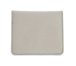 White Dauphine Leather Case Wallet Dolce & Gabbana