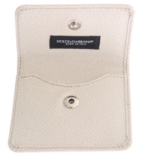 White Dauphine Leather Case Wallet Dolce & Gabbana