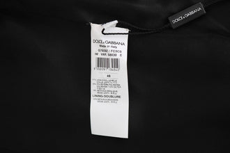 Gray Wool Patterned Slim Vest Dolce & Gabbana