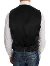 Black Wool Silk Vest Dolce & Gabbana