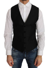 Black Polka Dot Pattern Vest Dolce & Gabbana