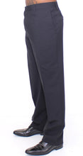 Black Wool Stretch Pleated Pants Dolce & Gabbana