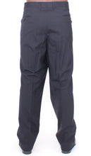 Black Wool Stretch Pleated Pants Dolce & Gabbana