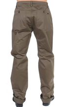 Green Cotton Stretch Comfort Fit Pants GF Ferre