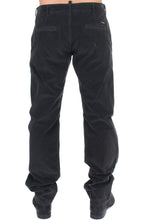 Black Corduroy Cotton Straight Fit Pants GF Ferre