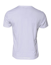 Dolce & Gabbana White Cotton Logo Crew Neck Short Sleeves T-shirt
