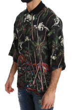 Black Volcano Sicily Short Sleeve T-Shirt Dolce & Gabbana