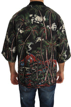 Black Volcano Sicily Short Sleeve T-Shirt Dolce & Gabbana