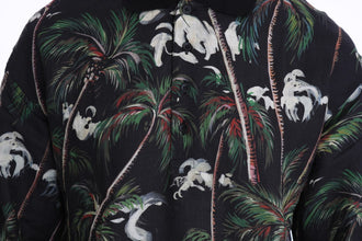 Black Volcano Sicily Short Sleeve T-Shirt Dolce & Gabbana