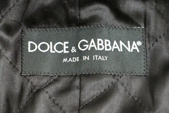 Gray Double Breasted Coat Jacket Dolce & Gabbana