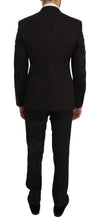 Brown Wool Crystal Bee Slim Fit MARTINI Dolce & Gabbana