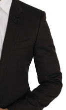 Brown Wool Crystal Bee Slim Fit MARTINI Dolce & Gabbana