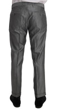 Black Stretch Crystal Bee Slim Fit Suit Dolce & Gabbana
