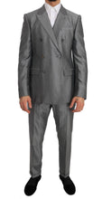 Black Stretch Crystal Bee Slim Fit Suit Dolce & Gabbana