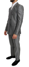 Black Stretch Crystal Bee Slim Fit Suit Dolce & Gabbana