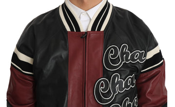 Leather Club Lounge Black Red Jacket Dolce & Gabbana