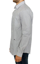 Gray Striped Cotton Casual Shirt GF Ferre