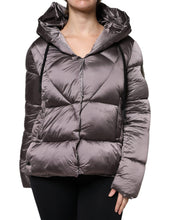 Scervino Street Violet Puffer Quilted Hooded Women Coat Jacket