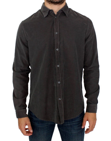 Green Button Front Cotton Casual Shirt GF Ferre
