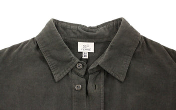 Green Button Front Cotton Casual Shirt GF Ferre