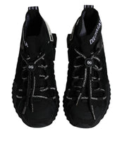 Dolce & Gabbana Black Sorrento Socks Logo Sneakers Shoes