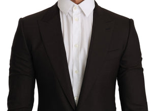 Brown Wool SICILIA Jacket Coat Blazer Dolce & Gabbana