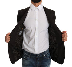 Brown Wool SICILIA Jacket Coat Blazer Dolce & Gabbana