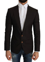 Brown Wool SICILIA Jacket Coat Blazer Dolce & Gabbana