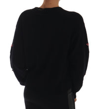Fairy Tale Crystal Black Cashmere Sweater Dolce & Gabbana