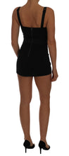 Romper Bodysuit Black Floral Stretch Dress Dolce & Gabbana