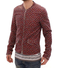 Bordeaux Leather Boxer Print Jacket Coat Dolce & Gabbana