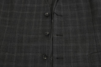 Gray Wool STAFF Checkered Stretch Vest Dolce & Gabbana