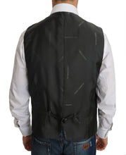 Gray Wool STAFF Checkered Stretch Vest Dolce & Gabbana