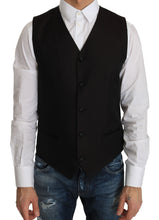 Black Silk Dress Waistcoat Dolce & Gabbana