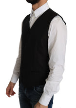 Black Silk Dress Waistcoat Dolce & Gabbana