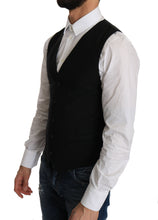 Black Wool Dress Waistcoat Dolce & Gabbana