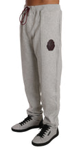 Gray Cotton Sweater Pants Tracksuit Billionaire Italian Couture