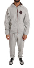 Gray Cotton Sweater Pants Tracksuit Billionaire Italian Couture