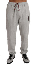 Gray Cotton Sweater Pants Tracksuit Billionaire Italian Couture