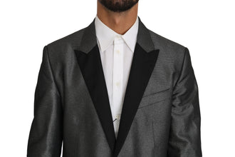 Gray Patterned MARTINI 2 Piece Suit Dolce & Gabbana