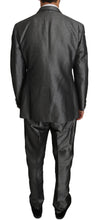 Gray Patterned MARTINI 2 Piece Suit Dolce & Gabbana