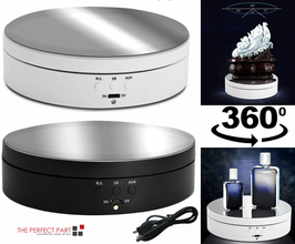 360° Electric Motorized Rotating Display Stand Jewelry Photography