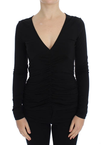 Black Stretch Longsleeve Sweater Versace Jeans