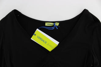 Black Stretch Longsleeve Sweater Versace Jeans