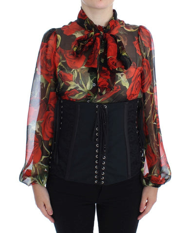 Black Stretch Corset Waist Strap Belt Dolce & Gabbana