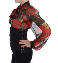 Black Stretch Corset Waist Strap Belt Dolce & Gabbana