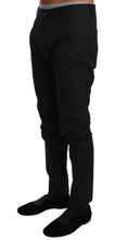 Black Cotton Stretch Formal Trousers Pants Dolce & Gabbana