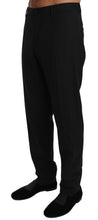 Black Wool Stretch Dress Trousers Pants Dolce & Gabbana