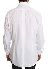 White Cotton GOLD Dress Shirt Dolce & Gabbana