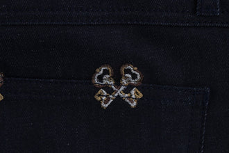 Blue Key Embroidered Slim Fit KATE Jeans Dolce & Gabbana